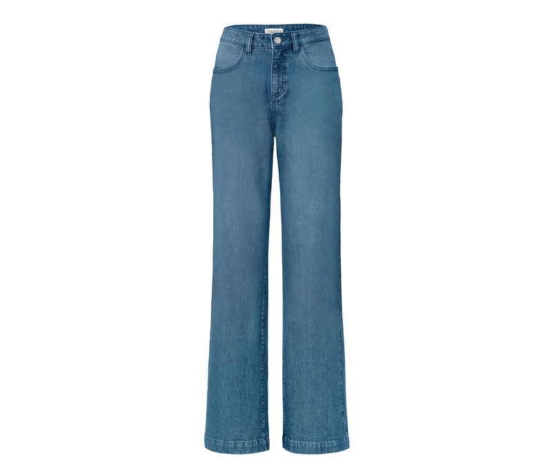 Tchibo - Palazzo Jeans – Fit »Neni« - Damen - Gr. 44 - dunkelblau