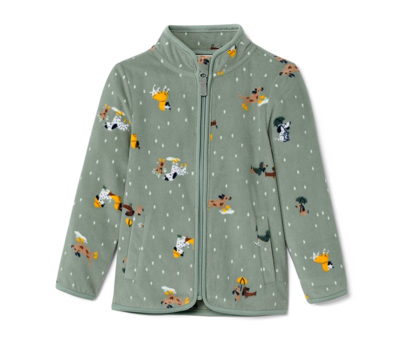 Tchibo - Kinder-Fleecejacke - Herren - Gr. 122/128 - mehrfarbig/print
