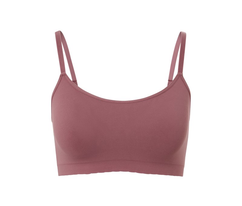 Tchibo - Seamless-Bustier mit Spitze - Damen - Gr. L - braun