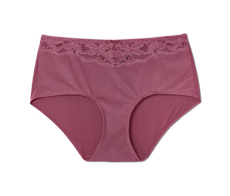Tchibo - Midrise-Panty - Damen - Gr. S - dunkelrosa