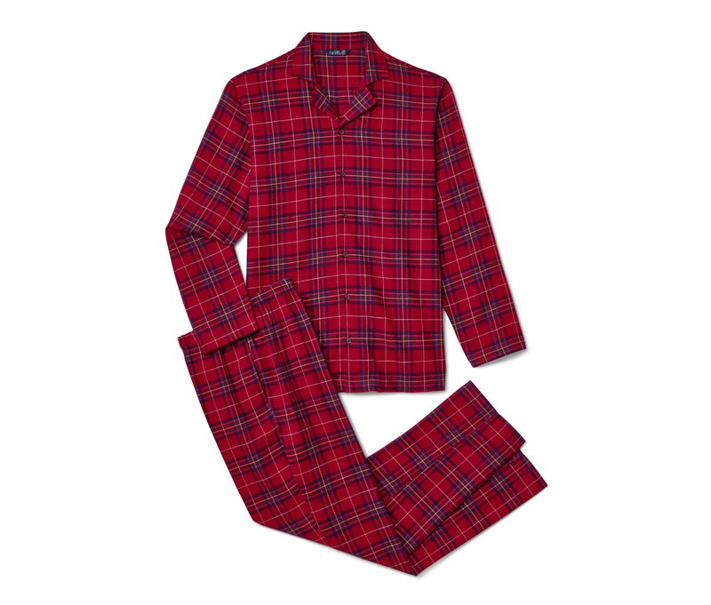 Tchibo - Flanell-Pyjama - Herren - Gr. XXL - mehrfarbig/kariert