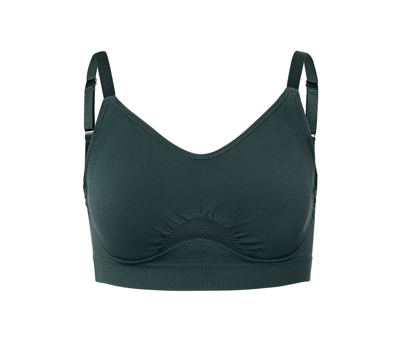 Tchibo - Seamless-Sport-BH - Damen - Gr. L - dunkelgrün