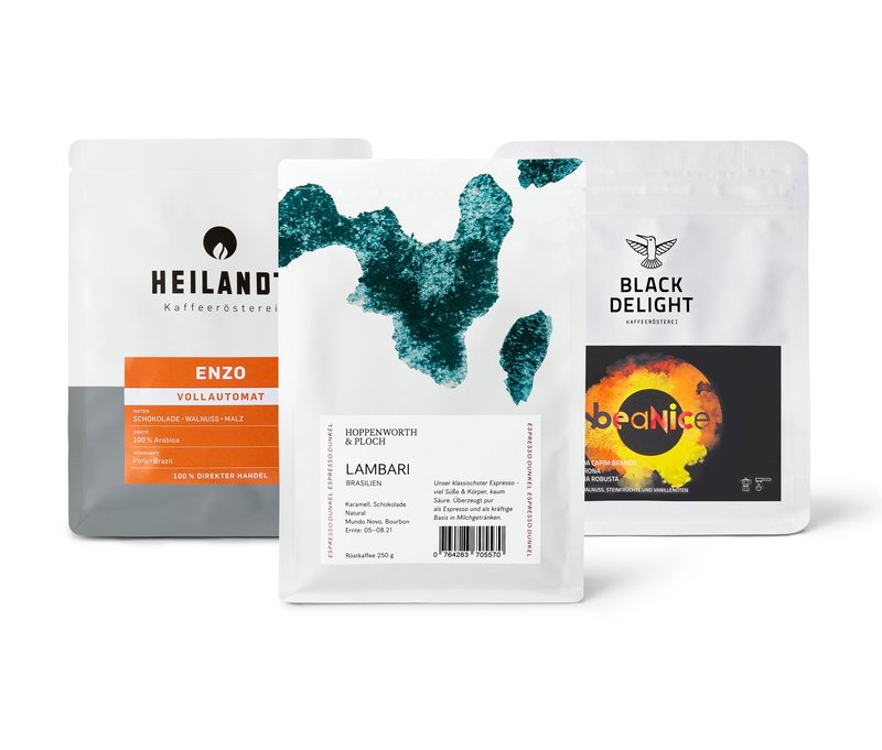 Tchibo - Vollautomaten Probierpaket "Caffè Crema Entdecker Set" - 3x 250 g Ganze Bohne
