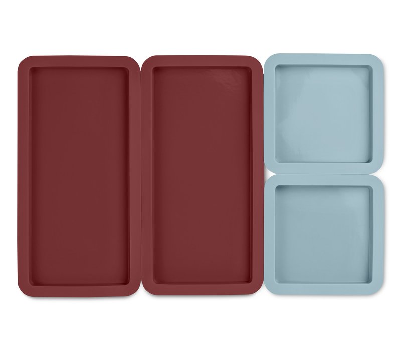 Tchibo - 4 Backmatten - dunkelrot