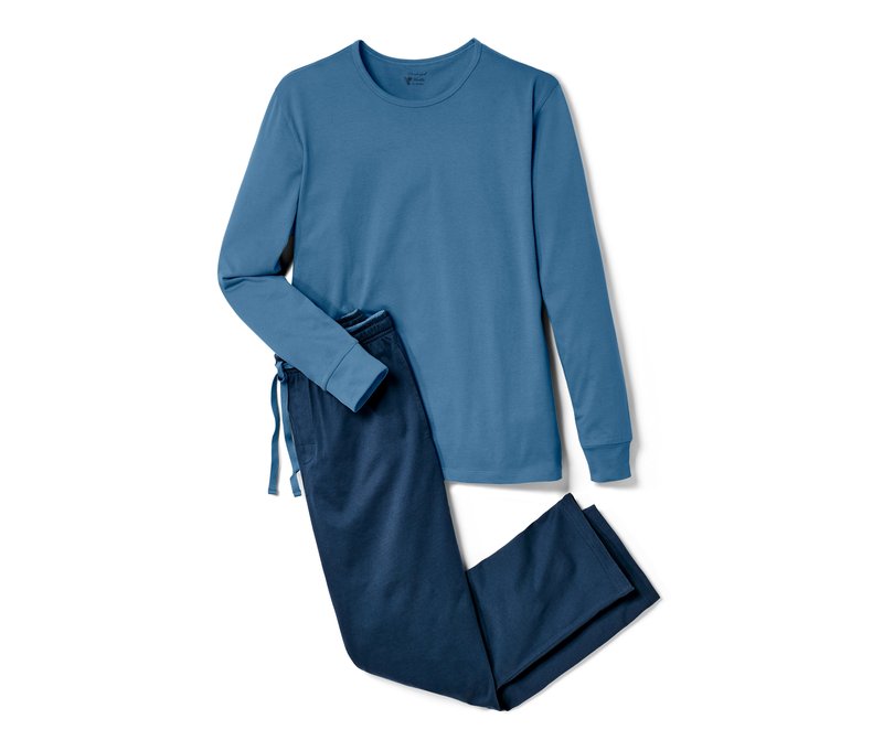 Tchibo - Jersey-Pyjama - Herren - Gr. XL - hellblau