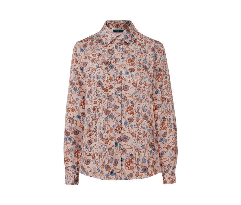 Tchibo - Florale Bluse - Damen - Gr. 48 - beige/geblümt