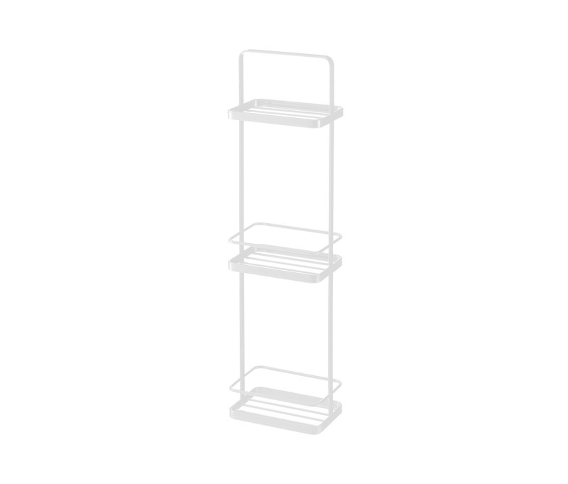 Tchibo - Yamazaki Badregal mit 3 Ebenen »Tower« - 18x12x67cm - weiß - Stahl