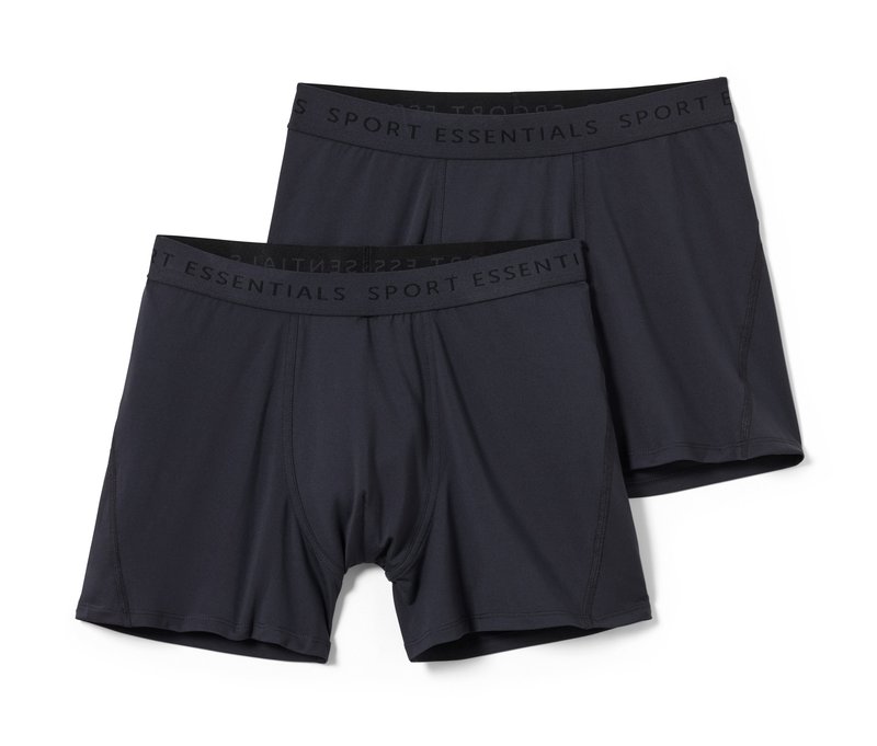 Tchibo - 2 Sport-Slipboxer - Herren - Gr. M/5 - anthrazit