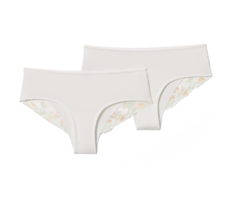 Tchibo - 2 Hipster - Damen - Gr. XS - weiß