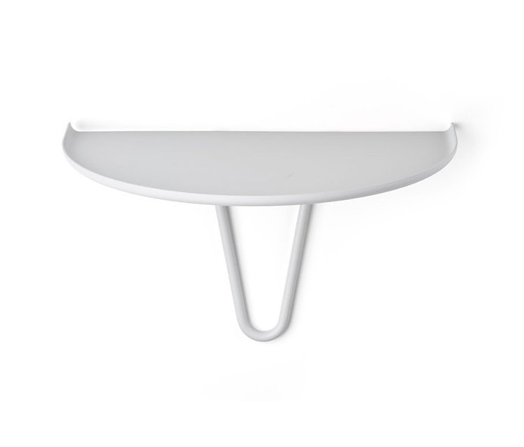 Zone Denmark Wandregal - 30x20x18cm - hellgrau - Metall