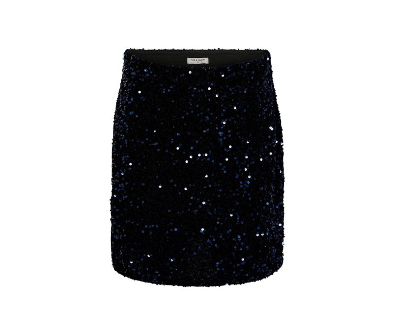 Tchibo - Paillettenrock - Damen - Gr. 34 - dunkelblau