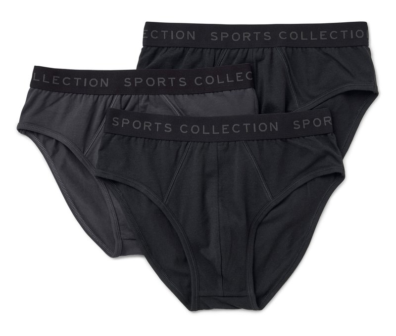 Tchibo - 3 Sportslips - Herren - Gr. L/6 - anthrazit