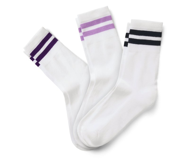 Tchibo - 3 Paar Socken - Damen - Gr. 39-42 - weiß