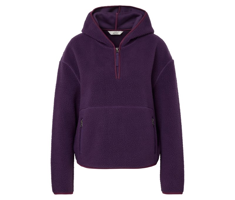 Tchibo - Teddypullover - Damen - Gr. S - lila