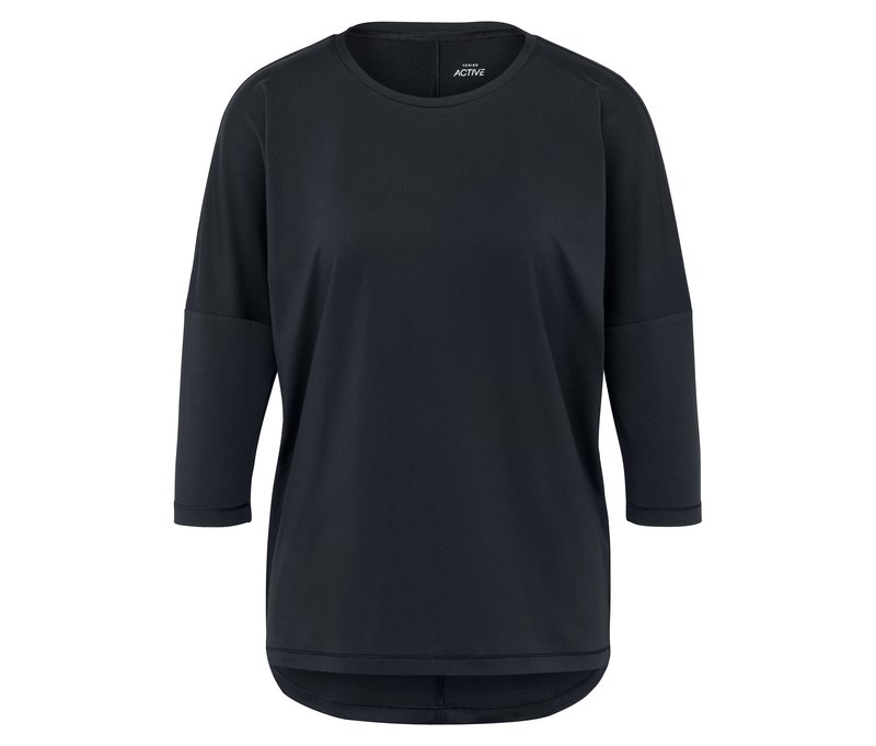 Tchibo - 3/4-Sportshirt - Damen - Gr. XL - schwarz