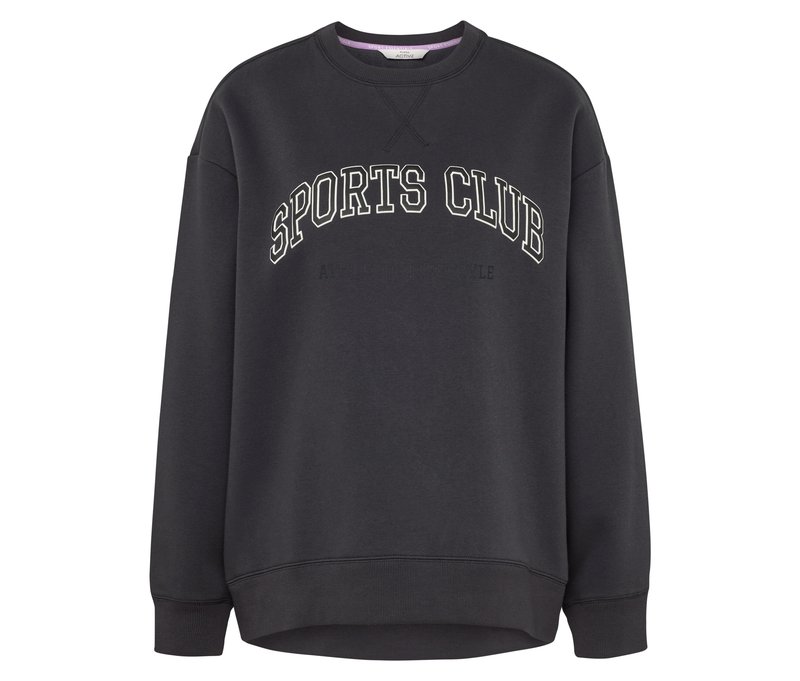 Tchibo - Sport-Sweatshirt - Damen - Gr. XL - anthrazit/print