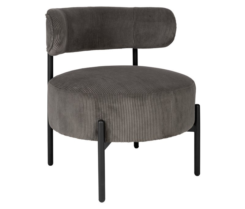 Eglo Stuhl »Manirenja« - 65x62,5x77cm - dunkelgrau - Polyester / Schaumstoff / Metall