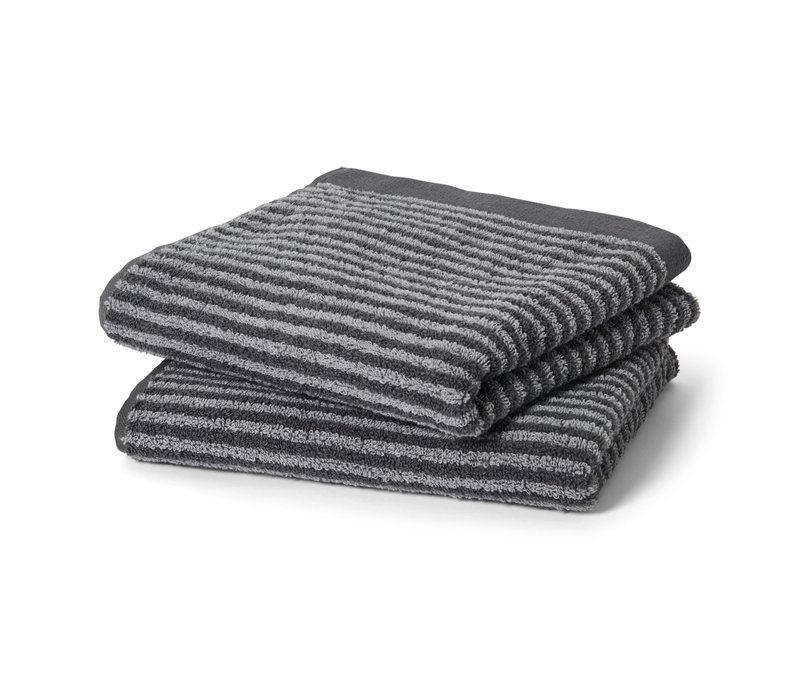 Tchibo - 2 hochwertige Handtücher - anthrazit