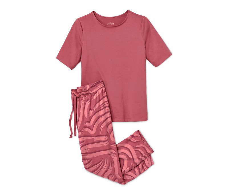 Tchibo - 7/8-Pyjama - Damen - Gr. L - braun