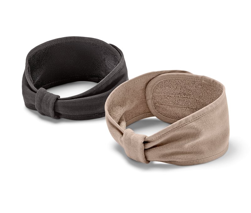 Tchibo - 2 Kosmetik-Stirnbänder - schwarz
