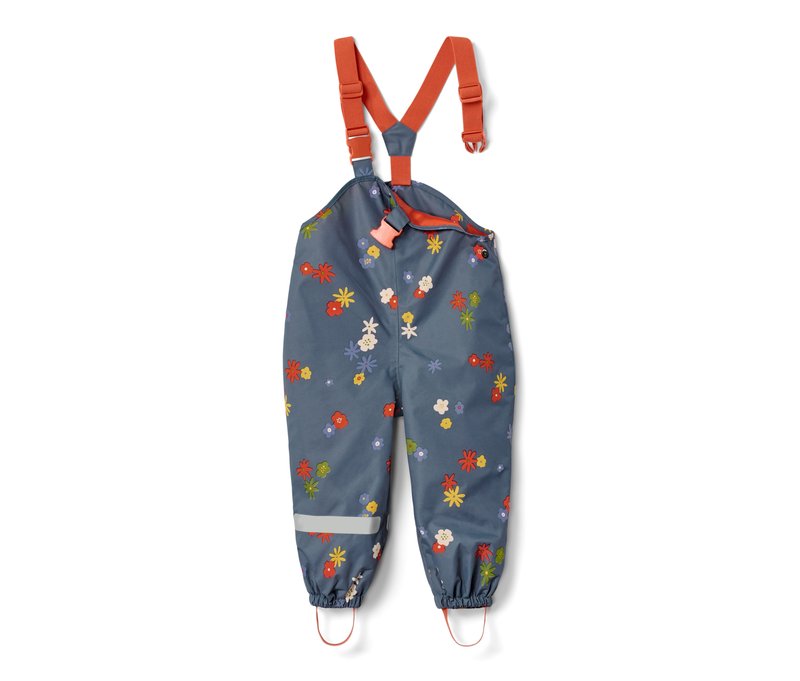 Tchibo - Kleinkinder-Regenhose - Herren - Gr. 86/92 - dunkelblau/geblümt