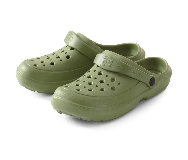 Tchibo - Unisex-Clogs - Herren - Gr. 38 - olivgrün