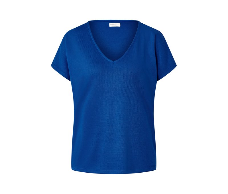 Tchibo - Piqué-Jerseyshirt - Damen - Gr. L - blau