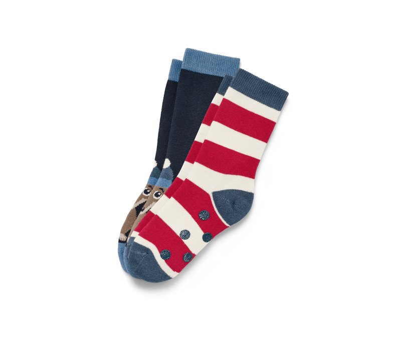 Tchibo - 2 Paar Kleinkinder-Antirutsch-Socken - Herren - Gr. 23-26 - dunkelblau