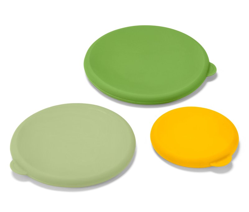 Tchibo - 3 Silikon-Frischhaltedeckel - dunkelgrün