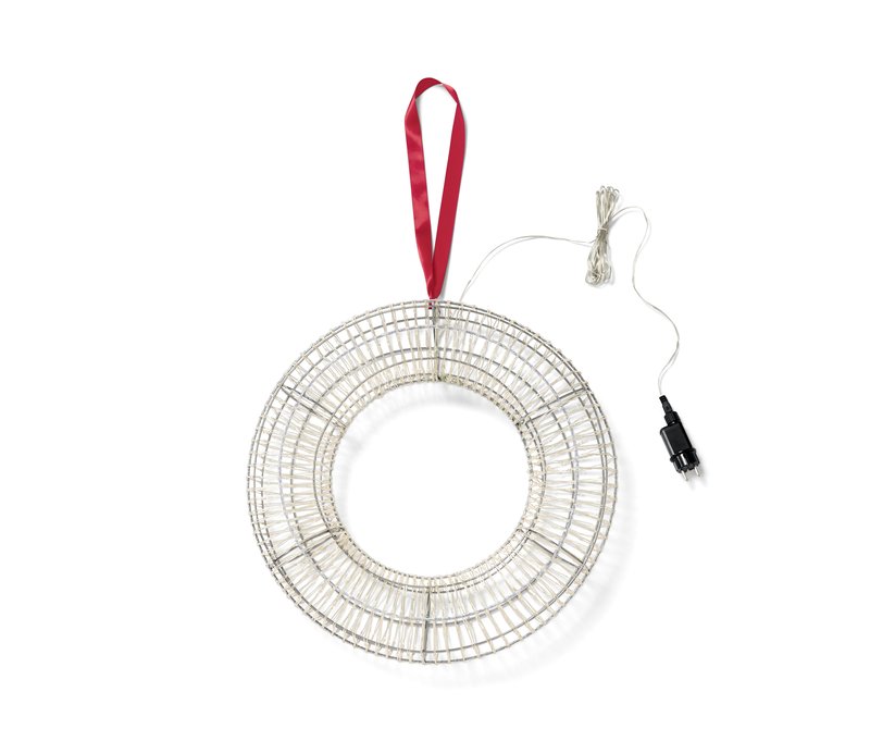 Tchibo - 3D-LED-Kranz - silber