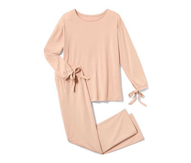Tchibo - Pyjama - Damen - Gr. L - apricot