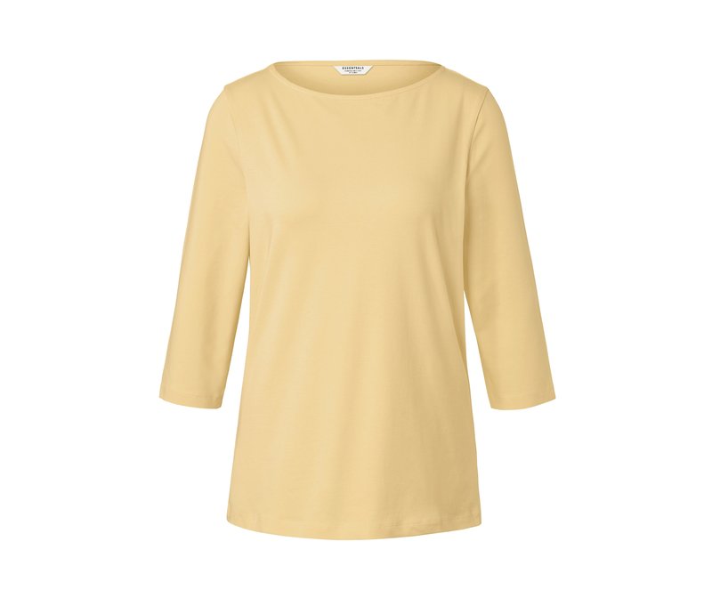 Tchibo - Shirt mit 3/4-Arm - Damen - Gr. S - gelb
