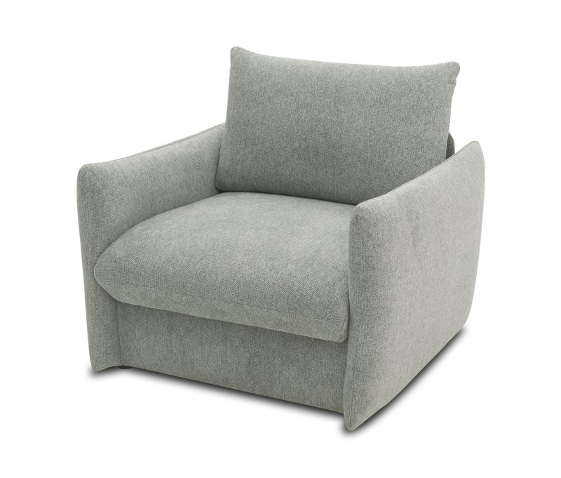 Domo Schlafsofa 1-Sitzer »Helsinki« - 105x195x95cm - grau - Polyester / Polyamid / Holz
