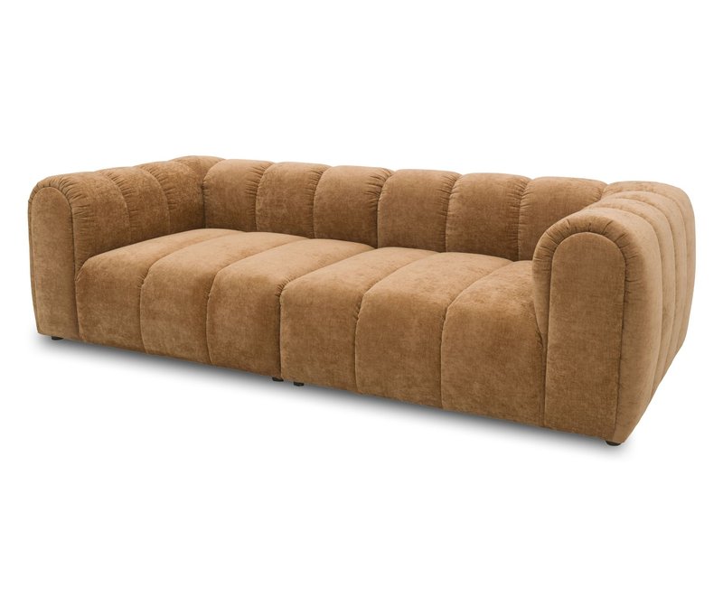 Domo Bigsofa »Aalborg« - 224x118x69cm - hellbraun - Polyester / Holz
