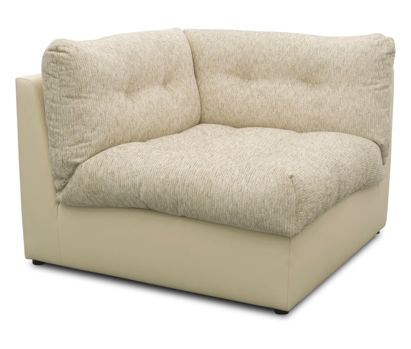 Domo Sofa »800 026« - 117x89x117cm - schwarz - Polyester / Polyurethan / Holz