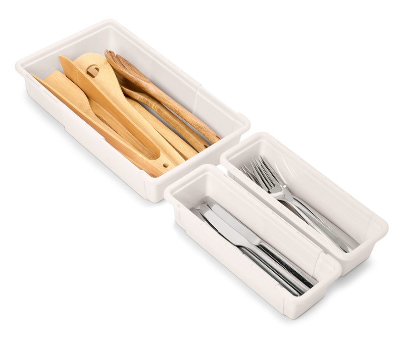 Tchibo - 3 ausziehbare Schubladeneinsätze - beige