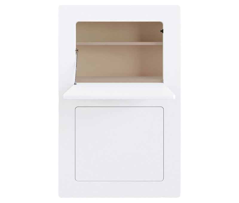 Roba Schreibtisch »Milano« - 81x20x128,5cm - braun - Holz / Acryl