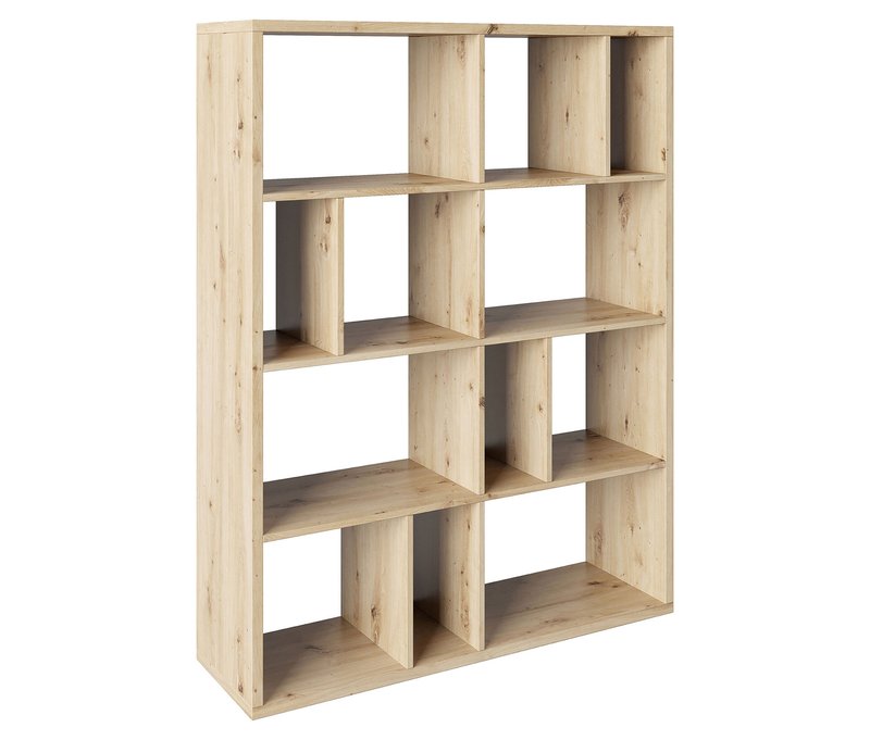 Roba Raumteiler »Fortuna« mit 12 Fächern - 112,5x34x146,6cm - braun - Holz / Acryl