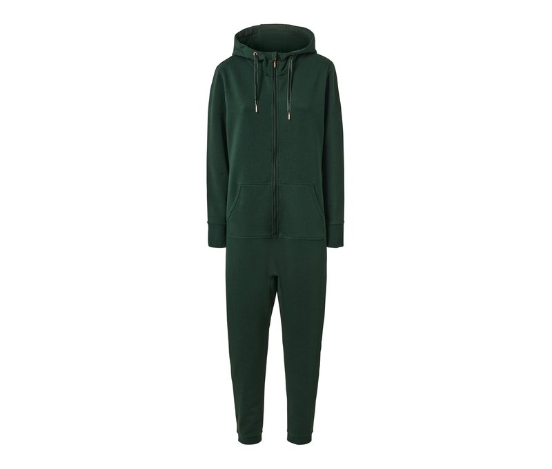 Tchibo - Loungeoverall - Damen - Gr. XL - dunkelgrün