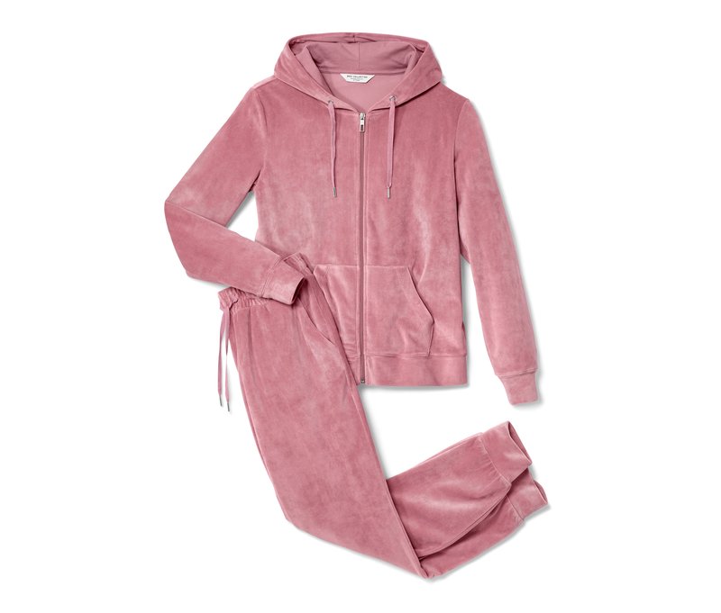 Tchibo - Nicki-Hausanzug - Damen - Gr. L - rosé