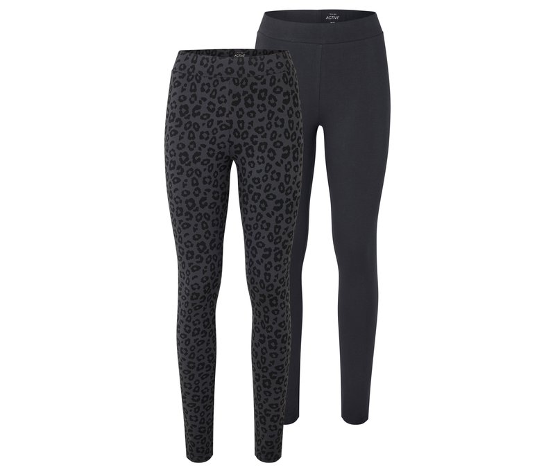 Tchibo - 2 Leggings - Damen - Gr. M - schwarz