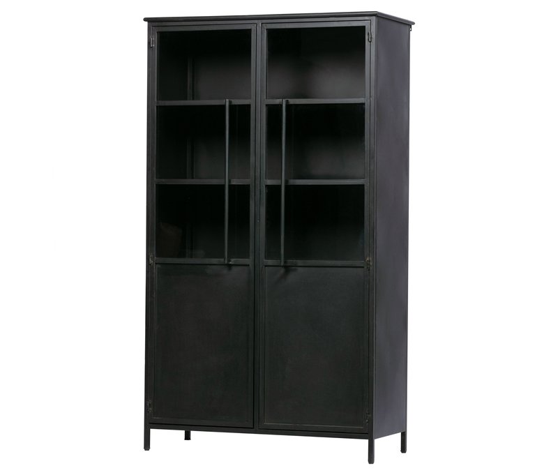 Tchibo - Woood Metall-Vitrine »Exhibit« - 99x44x170cm - schwarz -