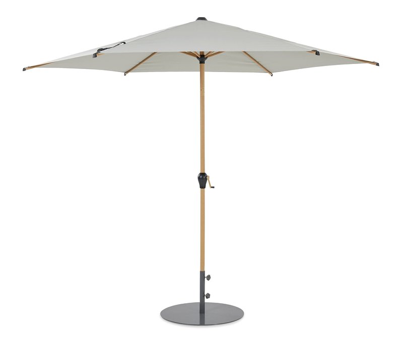 Leco Marktschirm - 155x14x14cm - grau - Aluminium / Stahl / Polyester