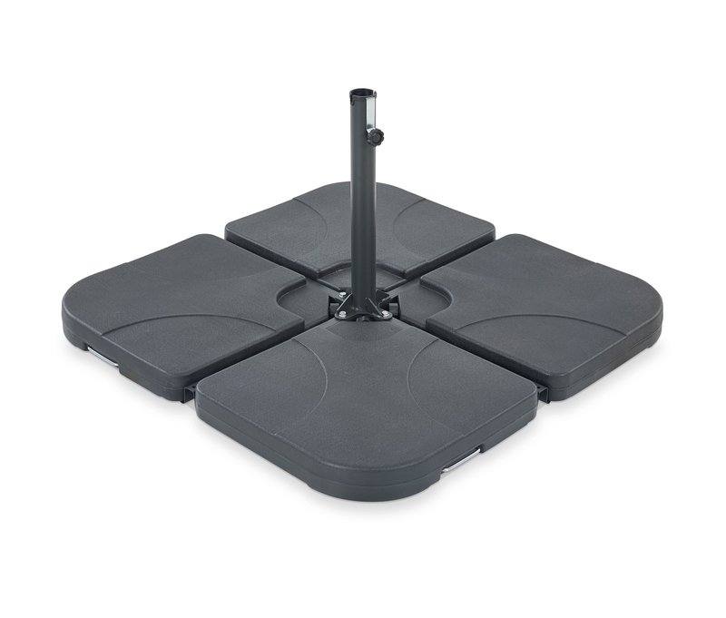 Leco Stahl-Kreuzständer - schwarz