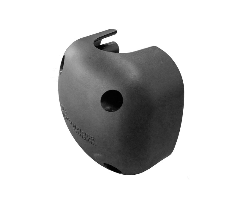 Leco Balkon-Sonnenschirmhalter - 11x17x11cm - schwarz - Kunststoff / Glas