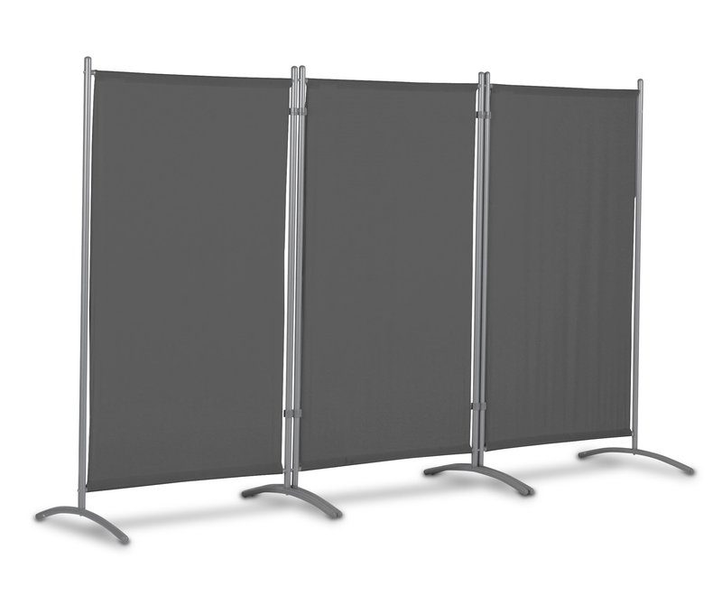 Leco Stellwand - 260x60x156cm - anthrazit - Polyester / Stahl / Kunststoff