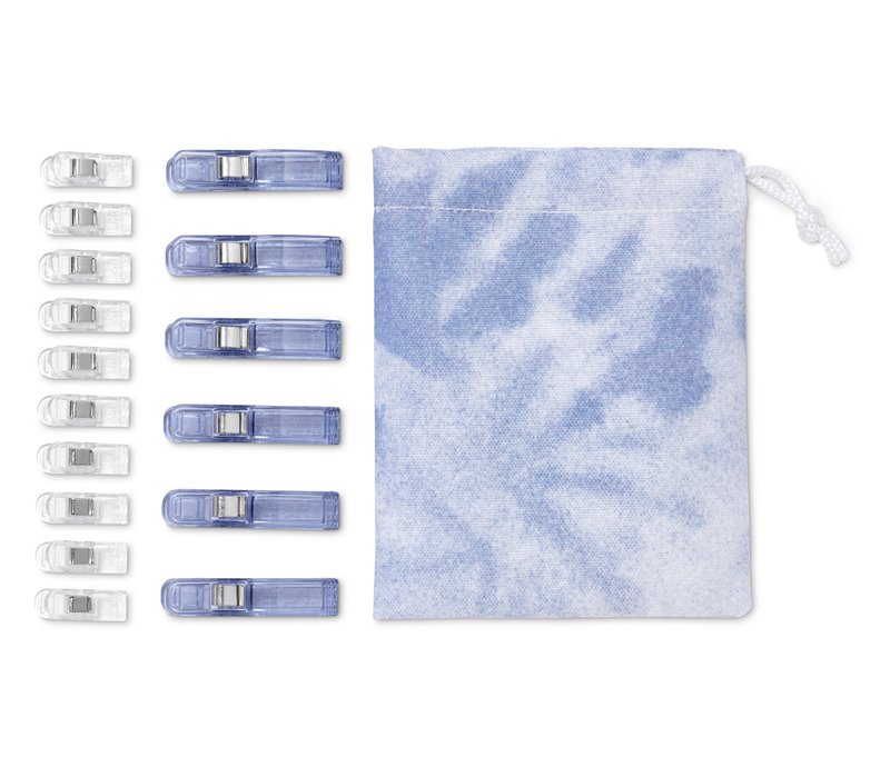 Tchibo - 20 Stoffklammern - weiß