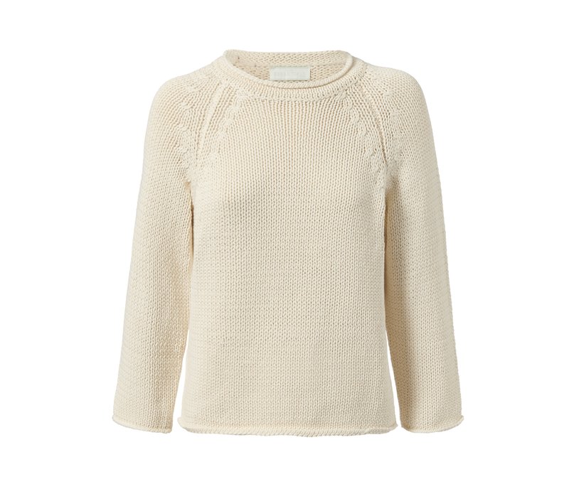 Tchibo - Grobstrick-Pullover aus Bändchengarn - Damen - Gr. L - weiß