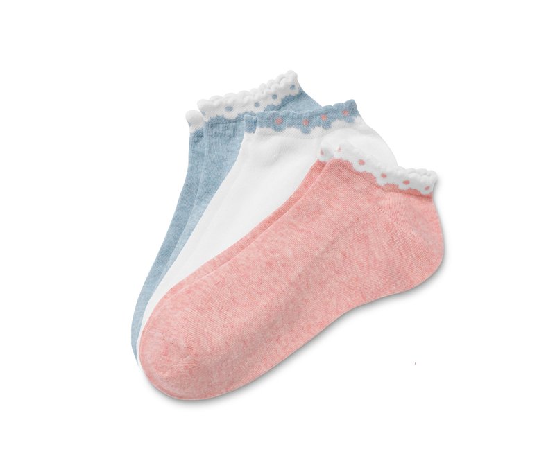Tchibo - 3 Paar Sneakersocken - Damen - Gr. 39-42 - hellblau