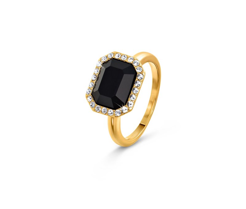 Tchibo - Ring Royal Black - Damen - Gr. 17 - schwarz